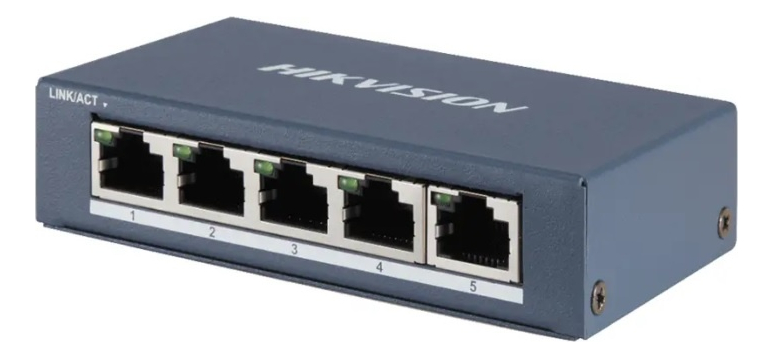 Switch Hikvision 5 puertos gigabit