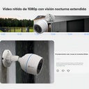 Cámara De Seguridad Ezviz Cs-h3c-r100-1k2wfl Ip Wifi Color Con Resolución 2mp Visión Nocturna Incluida Color Blanco