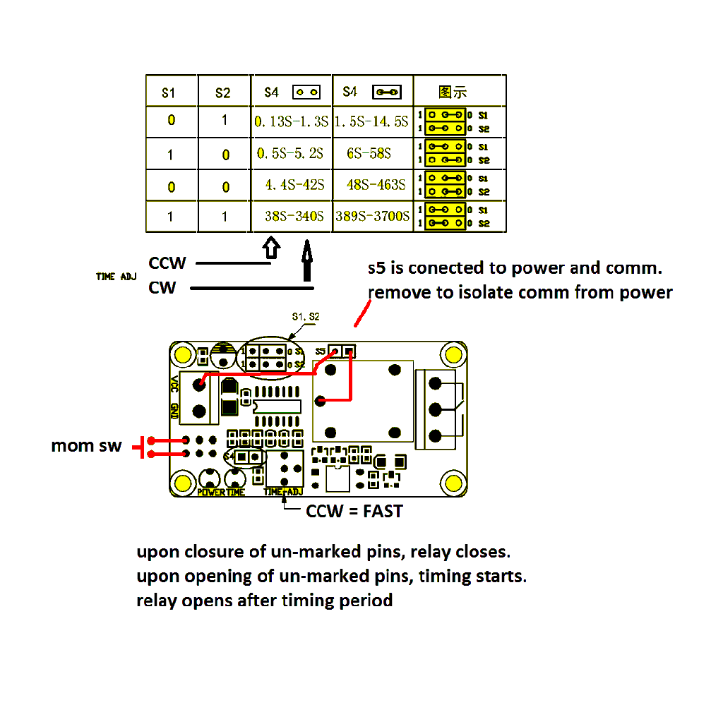 Rele Temporizado 12v 0,15 Seg A 1 Hora