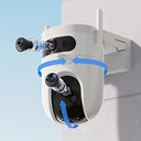 Cámara Seguridad Wifi H9c Doble Lente 3mp Exterior Ezviz Blanco
