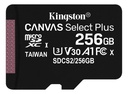 Tarjeta De Memoria Kingston Sdxc/256gb Canvas Select Plus Con Adaptador Sd 256gb