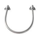 Caño flexible plástico color aluminio para cables en puertas