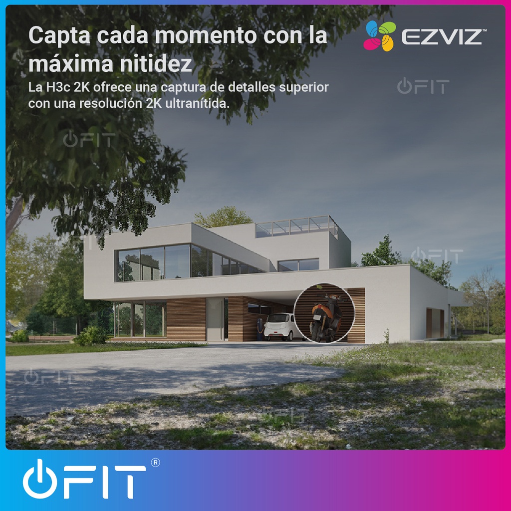 Camara Exterior Wifi 2k Lente 4mm Ezviz