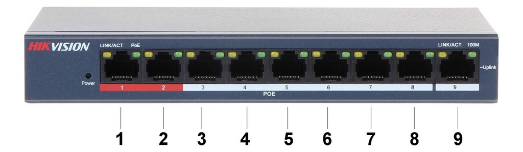 Switch Poe Inteligente De 9 Puertos