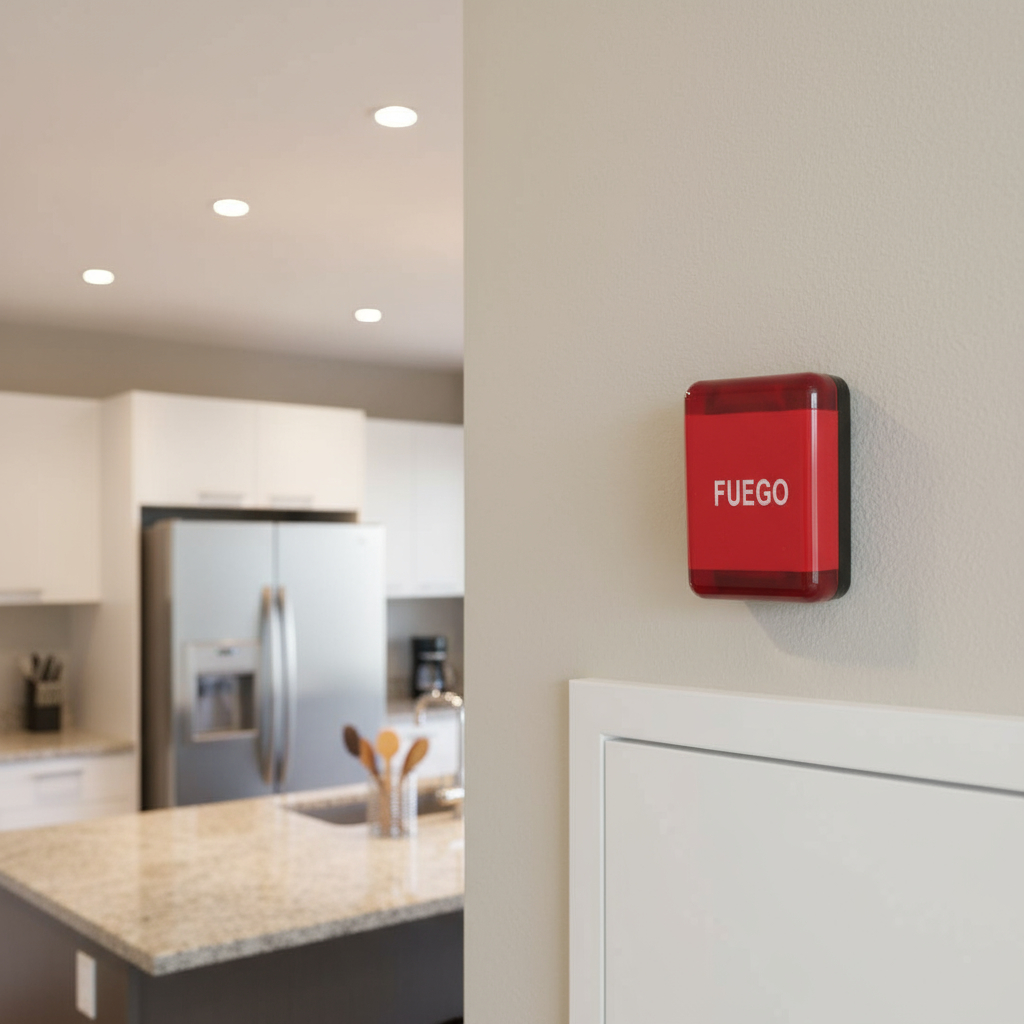 Sirena De Incendio 24v Exterior Con Estrobo