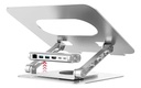 Soporte Unitek para Notebook 360° con HUB USB desmontable