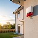 Sirena Inalambrica Exterior Roja Ax Pro