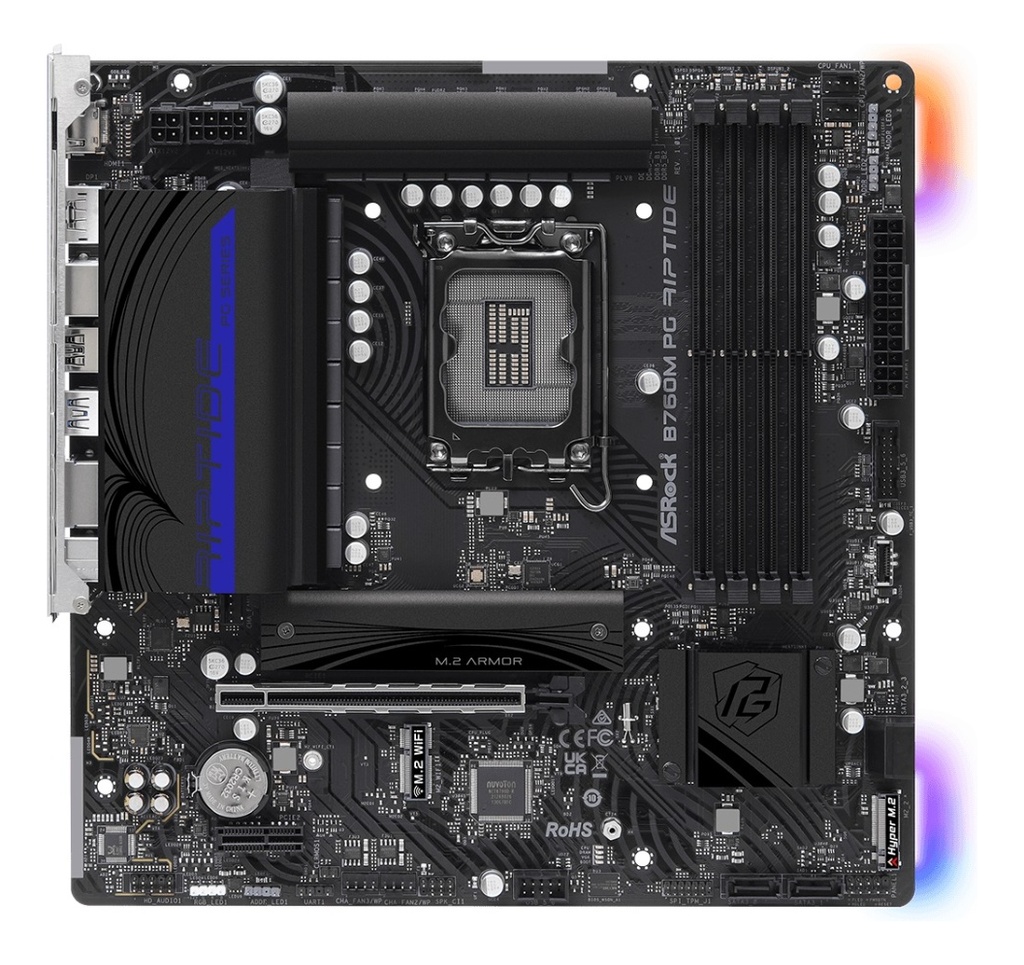 Mother Asrock B760m Pg Riptide Lga 1700 Wifi Negro