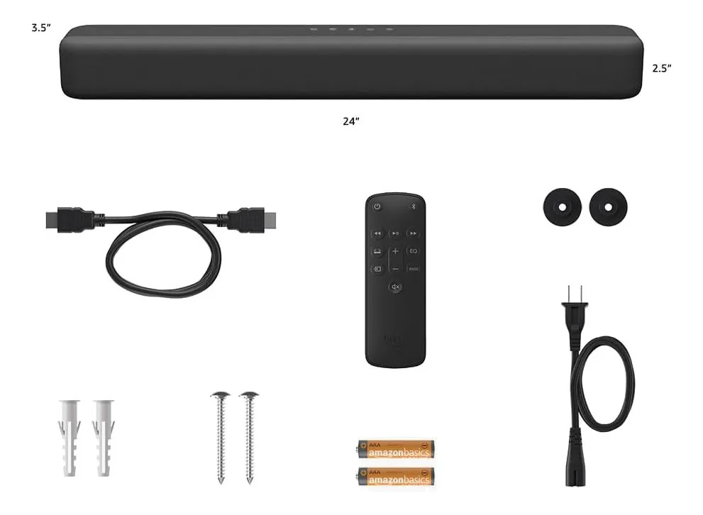 Barra Sonido Amazon Fire Tv Soundbar Open Box Negro