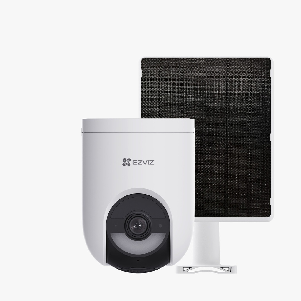 Kit Cámara De Seguridad Ezviz Hb8c 4mp Wifi + Panel Solar Incluido Blanco