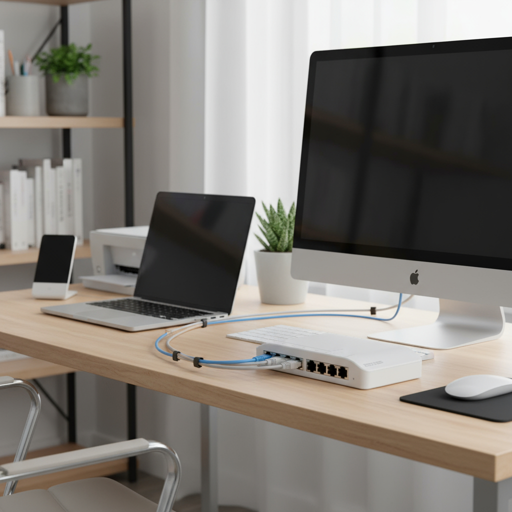 Switch Poe 24v 6 + 2 Uplink