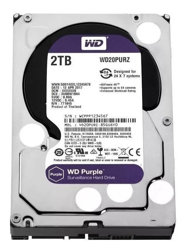 Disco Duro Western Digital Wd22purz 2tb 256mb Cache