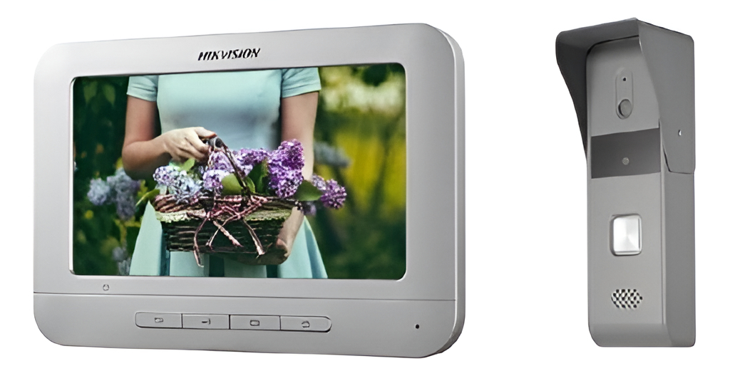 Kit Video Portero Analógico Pantalla Lcd Color 7 Hikvision