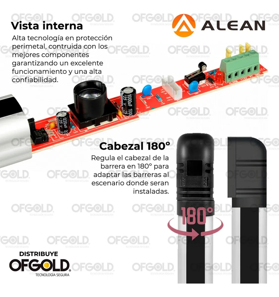 Barrera Infrarroja 8 Haces 30 Metros - Slim