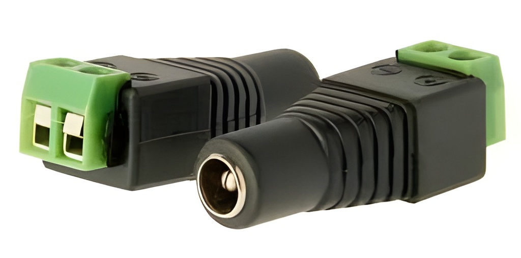CONECTOR NATIONAL JACK 2.1MMX5.5MM MACHO C/BORNERA