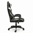 Silla Gamer ergonómica con masajes negra y blanca