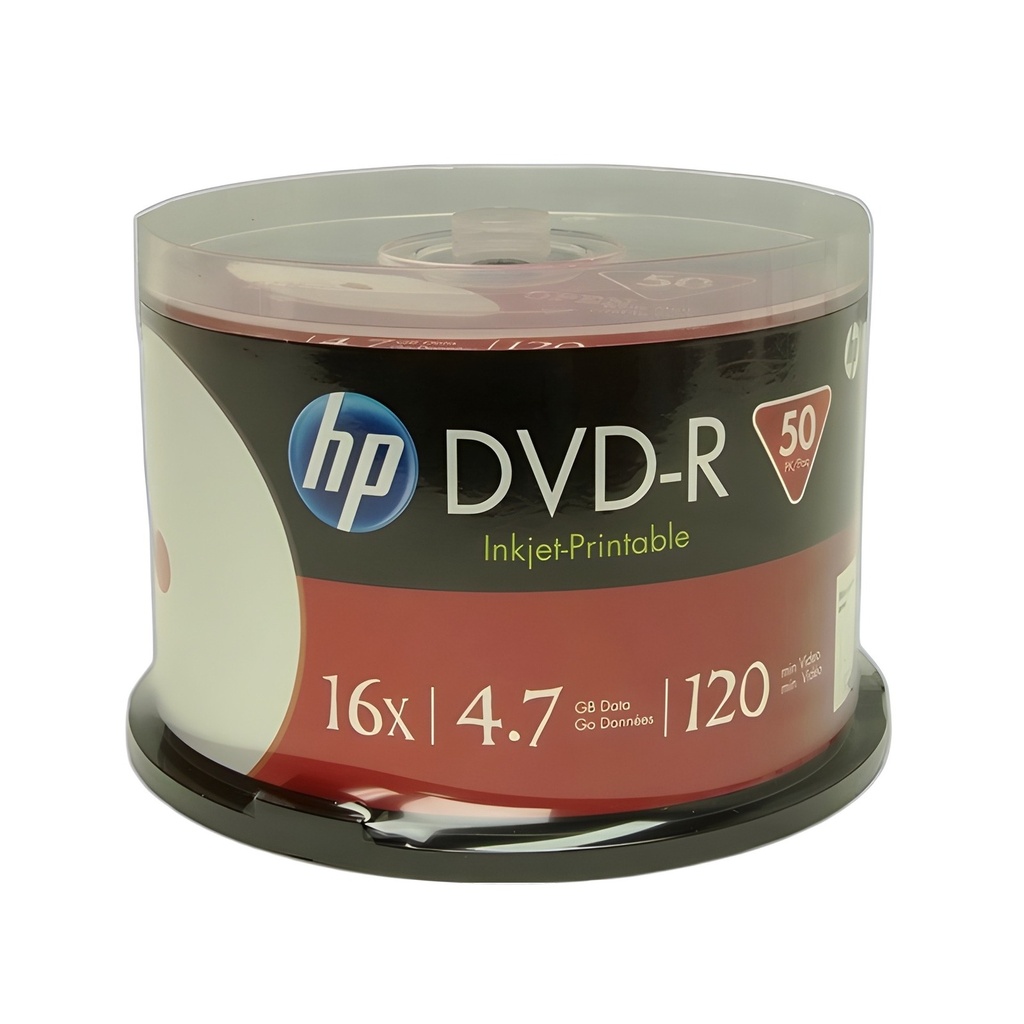DVD-R 16X HP 120min 4.7GB Printables