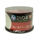 DVD-R 16X HP 120min 4.7GB Printables
