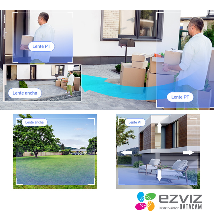 Cámara Seguridad Wifi H9c Doble Lente 3mp Exterior Ezviz