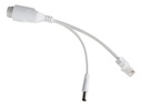 Rj45 Hembra A Rj45 48v A Rj45 100mb + Plug 12v Exterior Ip66