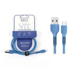 AS - Cable de Datos BLOOX TO GO USB A a microUSB   PVC  100cm Con Detalle