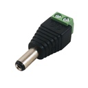 Conector NRG+ 12v 2.1mm macho para CCTV