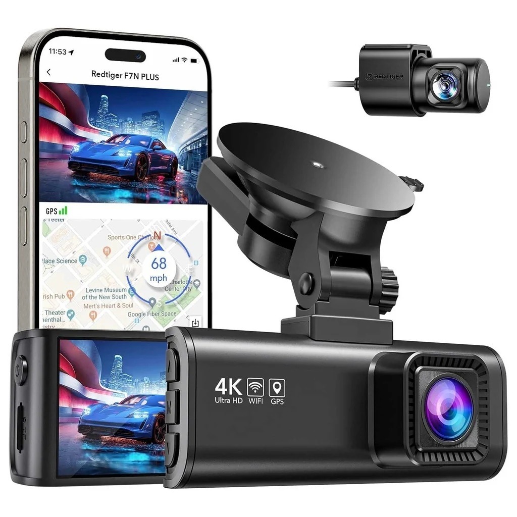 Dashcam Redtiger F7NP V07 4K Frontal Doble Canal GPS Wi-Fi