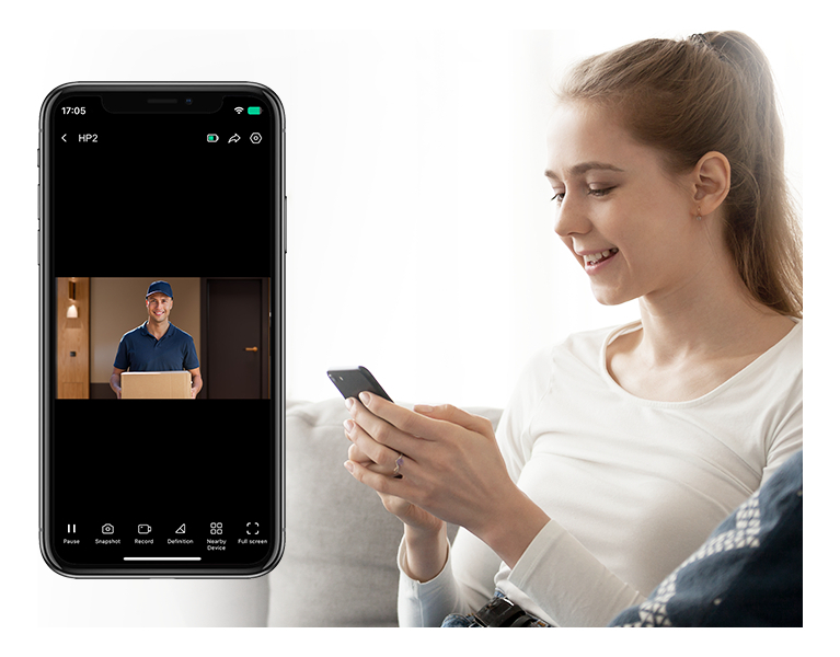 Portero Tipo Mirilla De Puerta Con Pantalla 4.3  1080p