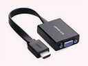 Adaptador Ugreen HDMI a VGA + 3.5mm Full HD BK