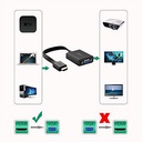 Adaptador Ugreen HDMI a VGA + 3.5mm Full HD BK