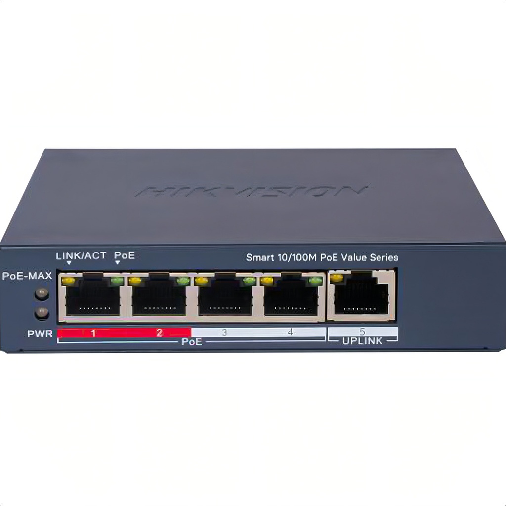 Switch Poe De 4 Puertos A 10/100 Mbps