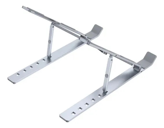 Soporte Unitek Para Notebook Aluminio Plegable Gris