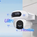 Cámara De Seguridad Wifi 2k+ 4mp+4mp Con Panel Solar