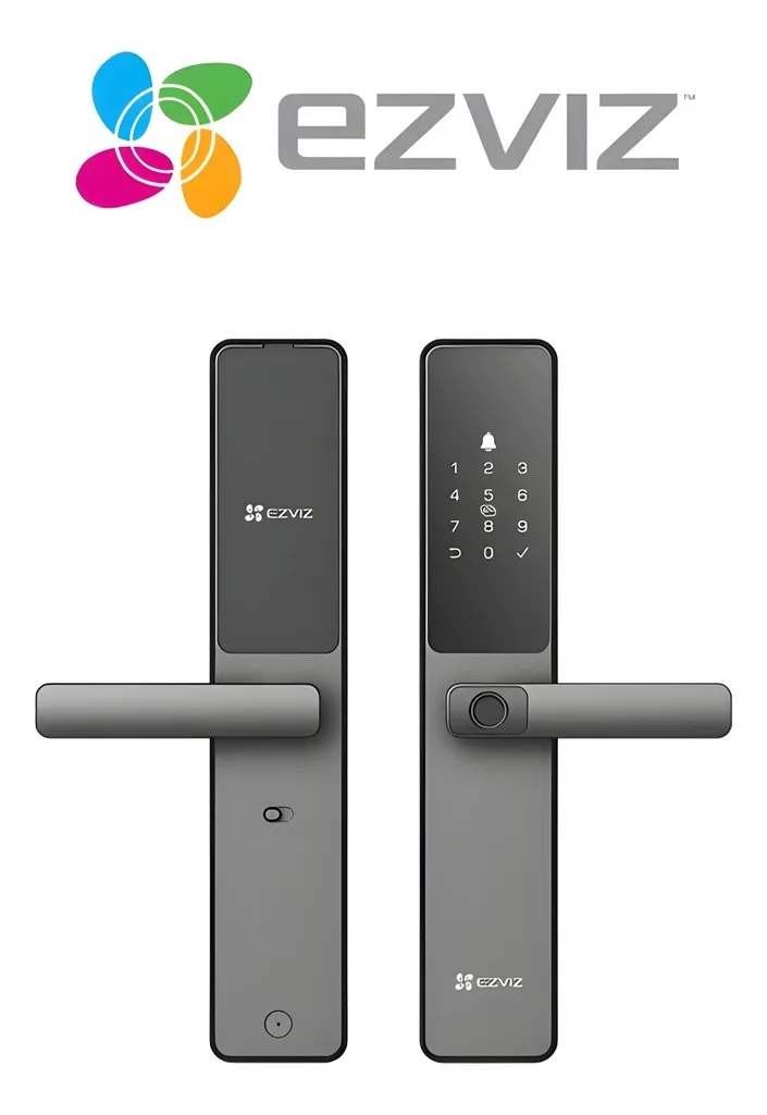 Cerradura Inteligente Biométrica Ezviz Cs-dl05 Ip65, Color N Black