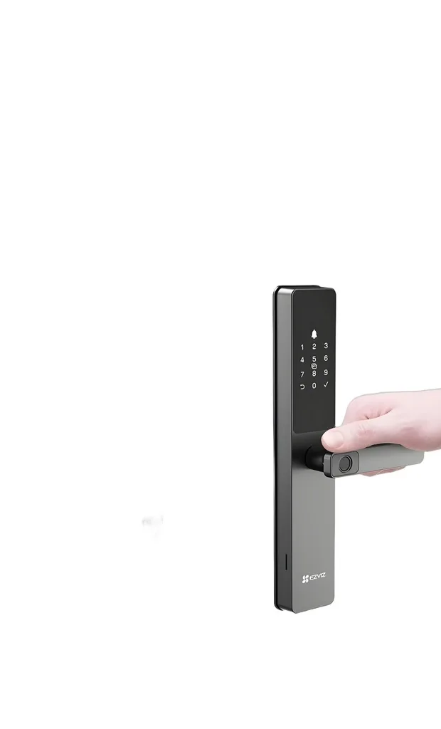 Cerradura Inteligente Biométrica Ezviz Cs-dl05 Ip65, Color N Black