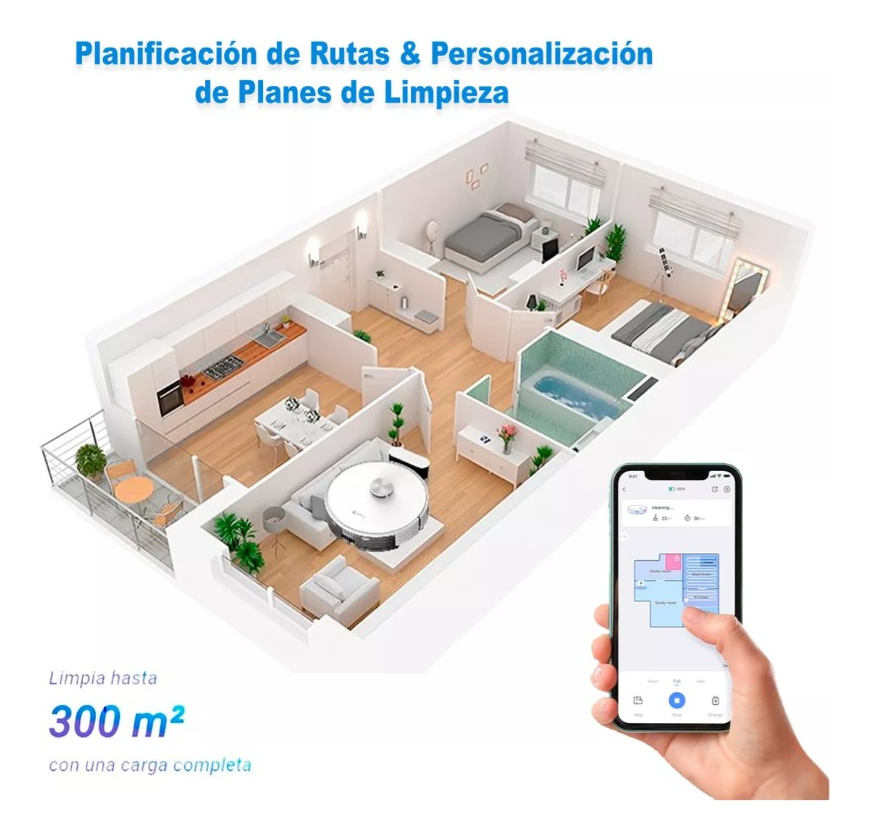 Aspiradora Robot Y Trapeador 2 En 1 Ezviz Blanco