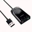 Adaptador de Sonido Ugreen USB Externo Bk