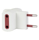 Adaptador 3x2 A Ficha 2L 100-240V Blanco