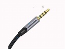 Cable de Audio TRRS a 3.5 mm   Macho/Macho / 2M / Gris  BAQHH  Vention