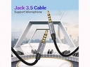 Cable de Audio TRRS a 3.5 mm   Macho/Macho / 2M / Gris  BAQHH  Vention