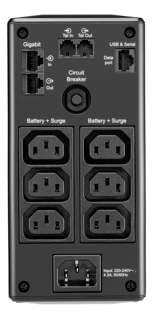 Back-ups  Apc 900va 230v 6 Salidas Avr Color Negro