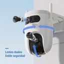 Camara De Seguridad H9c Dual 3k,wifi Doble Lente 5mp