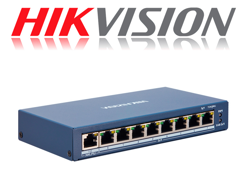 Switch Hikvision 9 Puerto 8 Poe 10/100 Smart Ds-3e1309p-ei/m