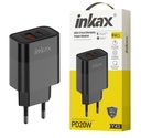 Cargador Inkax USB-A+C 20W+18W negro