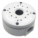 Caja Estanco De Aluminio 105x50mm Para Cámara Domo Blanco