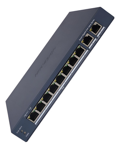 [DS-3E1510P-EI/M] SWITCH POE ADMINISTRABLE 8 PUERTOS 1GB + 2 UPLINK 1GB