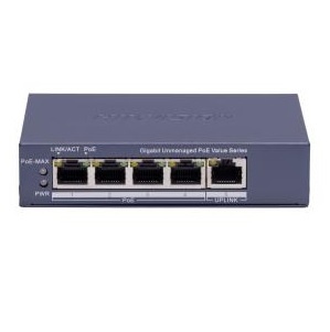 Switch No Administrable 4 Puertos Gigabit PoE HIKVISION