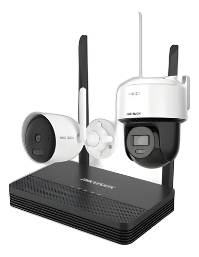 Kit De Seguridad Hikvision 2 Cámaras Ip66 4MP Exterior NVS