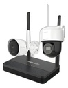Kit De Seguridad Hikvision 2 Cámaras Ip66 4MP Exterior NVS