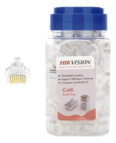 Conector Cat6e RJ45 PoE+